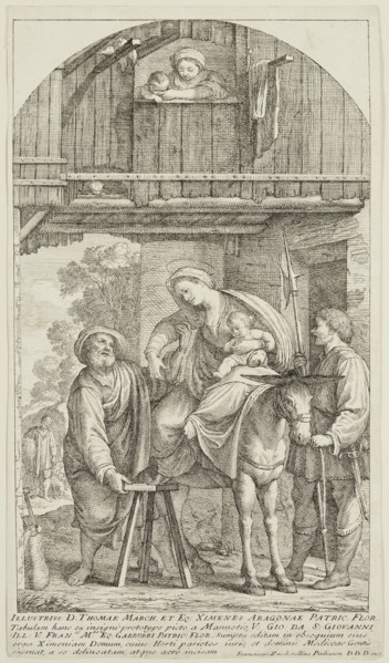 Francesco Zuccarelli, Italian, 1702-1788, Return from Egypt, 1730, etching printed in black ink on