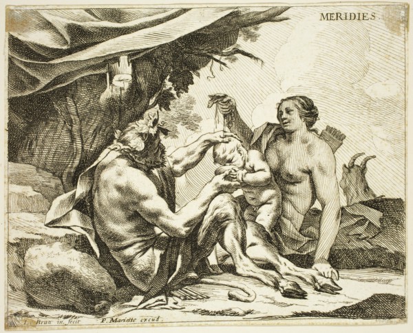 Charles Le Brun, French, 1619-1690, Meridies, between 1619 and 1690, etching printed in black ink