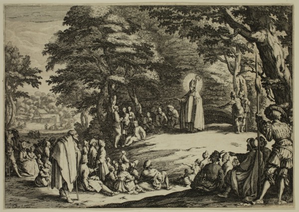 Jacques Callot, French, 1592-1635, Saint Amond, between late 16th and early 17th century, etching
