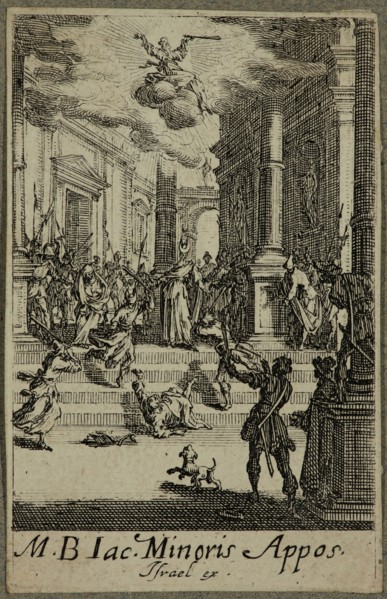 Jacques Callot, French, 1592-1635, Martyre de Saint Jacques le Mineur, between 1630 and 1635,