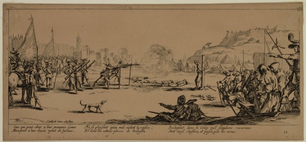 Unknown (French), after Jacques Callot, French, 1592-1635, L'arquebusade, between late 18th and