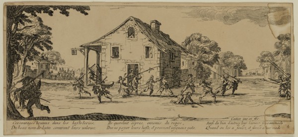 Unknown (French), after Jacques Callot, French, 1592-1635, La maraude, late 18th century and 19th