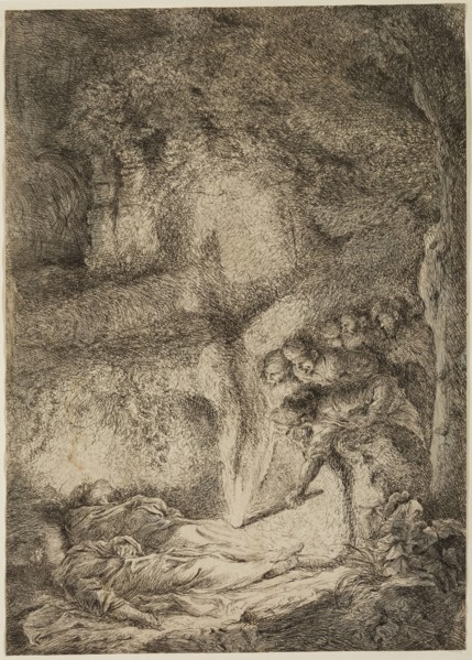 Giovanni Benedetto Castiglione, Italian, 1616 - 1670, Finding of the Bodies of Saint Peter and