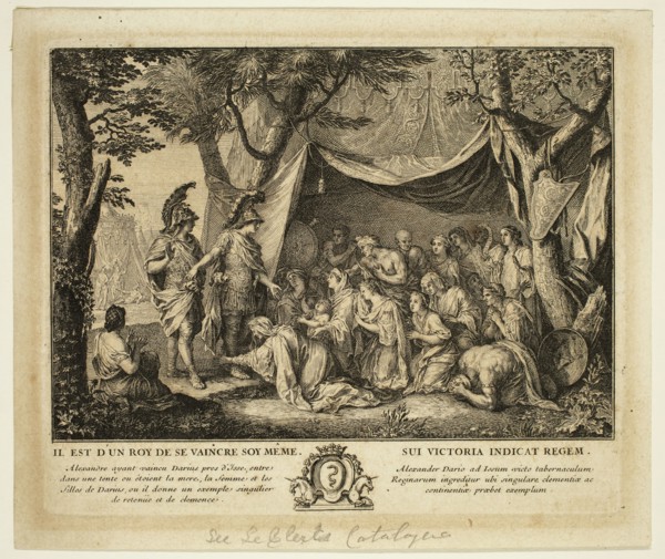 Sébastien Le Clerc, French, 1637-1714, after Charles Le Brun, French, 1619-1690, Alexander Enters