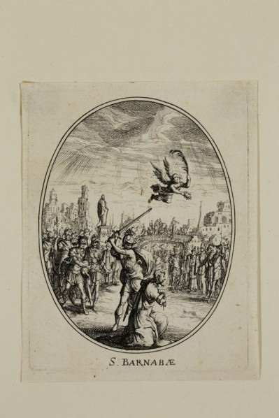 Nicolas Cochin, French, 1610-1686, S. Barnabae, between 1610 and 1686, etching printed in black ink