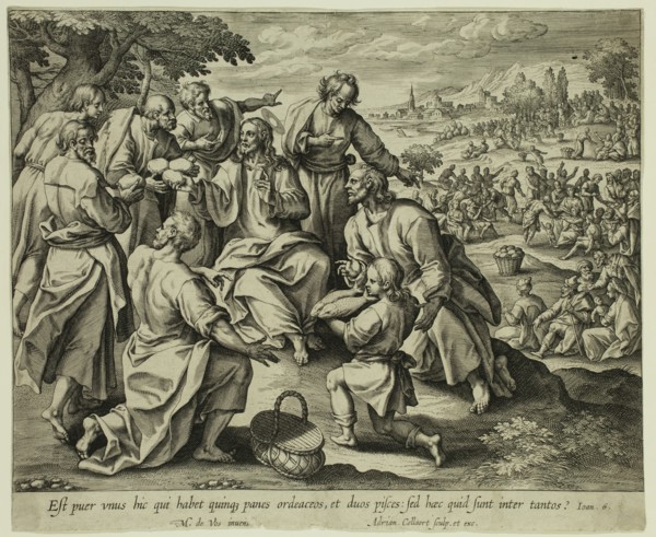 after Marten de Vos, Netherlandish, 1532-1603, The Miracle of the Loaves and Fishes, between 1560