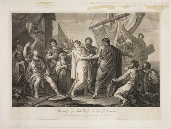 Domenico Cunego, Italian, 1727-1794, after Gavin Hamilton, English, 1723-1798, Anger of Achilles