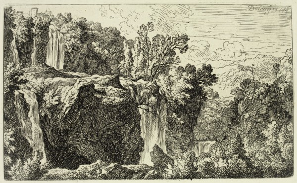 Christian Wilhelm Ernst Dietrich, German, 1712-1774, Landscape, 1744, Engraving printed in black