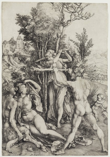 Albrecht Dürer, German, 1471-1528, Hercules, between 1498 and 1499, engraving printed in black ink
