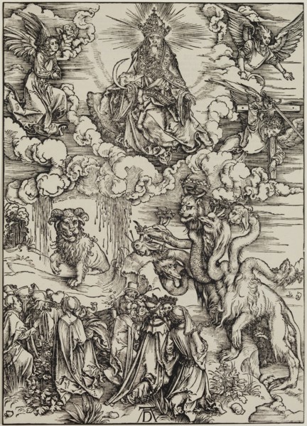 Albrecht Dürer, German, 1471-1528, The Beast with Two Horns Like a Lamb, between 1496 and 1497,