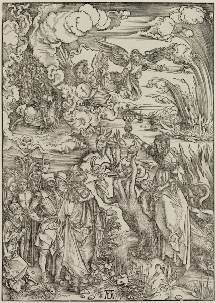 Albrecht Dürer, German, 1471-1528, The Babylonian Whore, between 1496 and 1497, woodcut printed in
