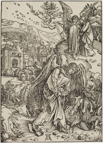 Albrecht Dürer, German, 1471-1528, The Angel with the Key of the Bottomless Pit, between 1496 and
