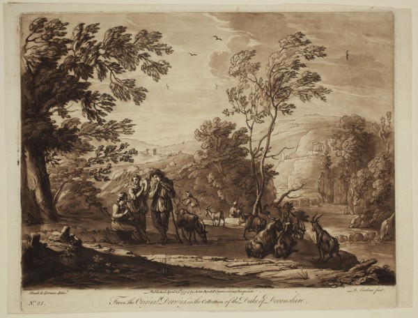 Richard Earlom, English, 1743 - 1822, after Claude Gellée, French, 1600-1682, Pastoral Musicians,