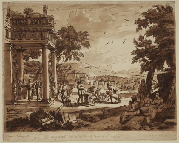 Richard Earlom, English, 1743 - 1822, after Claude Gellée, French, 1600-1682, Samuel Anointing