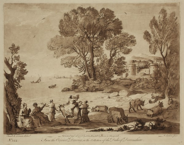 Richard Earlom, English, 1743 - 1822, after Claude Gellée, French, 1600-1682, Rape of Europa, ca.