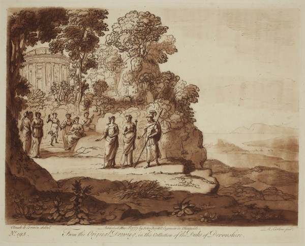 Richard Earlom, English, 1743 - 1822, after Claude Gellée, French, 1600-1682, Mount Helicon, ca.