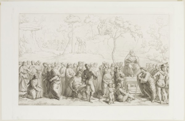 Lodovico Ferretti, Italian, after Luca Signorelli, Italian, 1441-1523, Moses Reading the Law to the