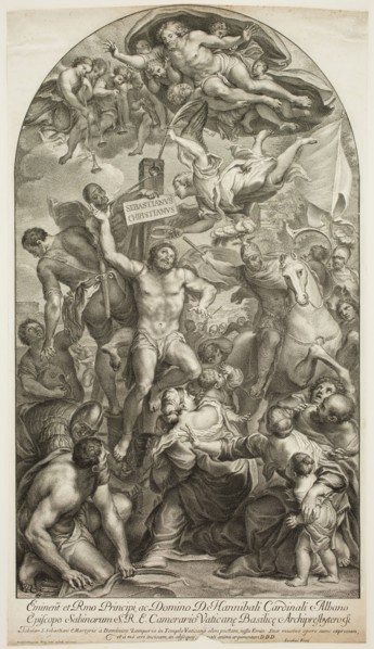 Jakob Frey, Swiss, 1681-1752, after Domenichino, Italian, 1581-1641, Martyrdom of Saint Sebastian,