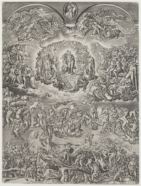 Leonard Gaultier, French, 1561-1641, after Michelangelo, Italian, 1475-1564, The Last Judgement,