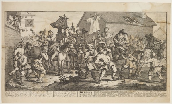William Hogarth, English, 1697-1764, Hudibras Encounters the Skimmington, between 1725 and 1726,