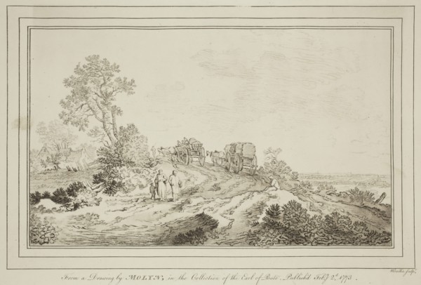 William Baillie, English, 1723-1810, after Pieter Molyn the Elder, Dutch, 1595-1661, Landscape with
