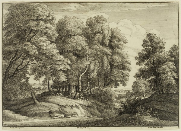 Wenceslaus Hollar, German, 1607-1677, after Jacobus van Artois, Flemish, 1613-1686, Der Schafer im