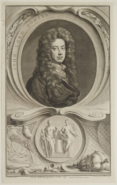 Jacob Houbraken, Dutch, 1698-1780, after Godfrey Kneller, English, 1646-1723, Lord Somers