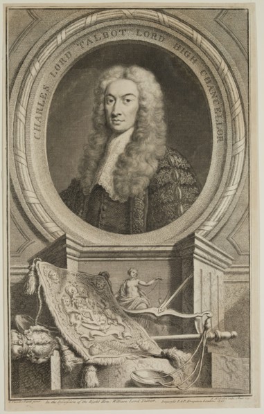 Jacob Houbraken, Dutch, 1698-1780, after John Vanderbank, English, 1694-1739, Lord Chancellor
