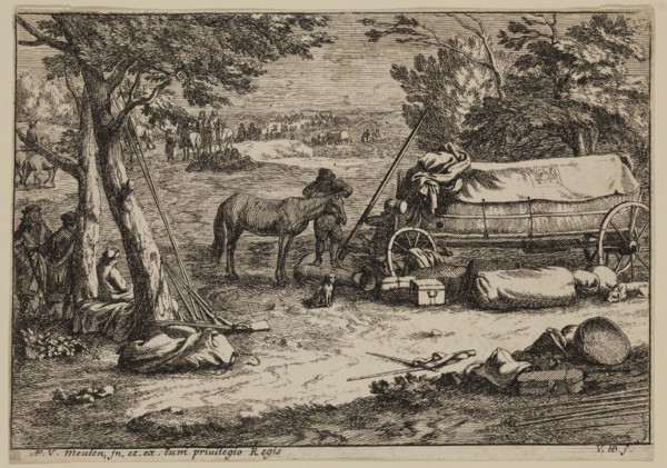 Jan van Huchtenburg, Dutch, 1646-1733, after Adam Frans van der Meulen, Flemish, 1632-1690,