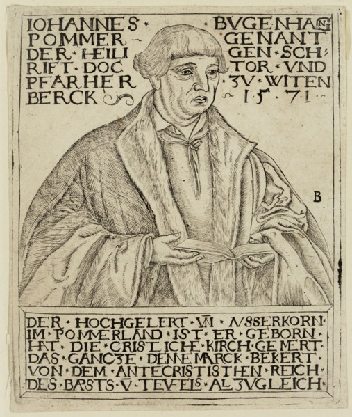 Balthasar Jenichen, German, active late 16th and early 17th century, Johann Bugenhagen, 1571,