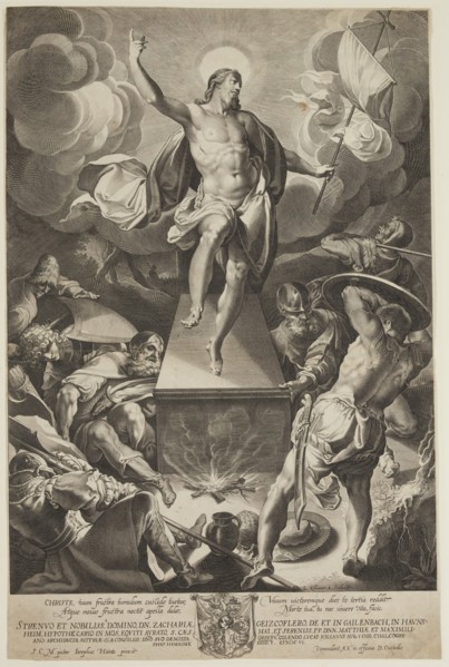 Lucas Kilian, German, 1579-1637, after Josef Heintz, German, 1564-1609, Resurrection of Christ,
