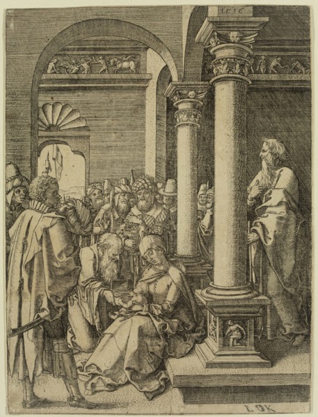 Ludwig Krug, German, 1490-1532, Adoration of the Kings, 1516, engraving printed in black ink on
