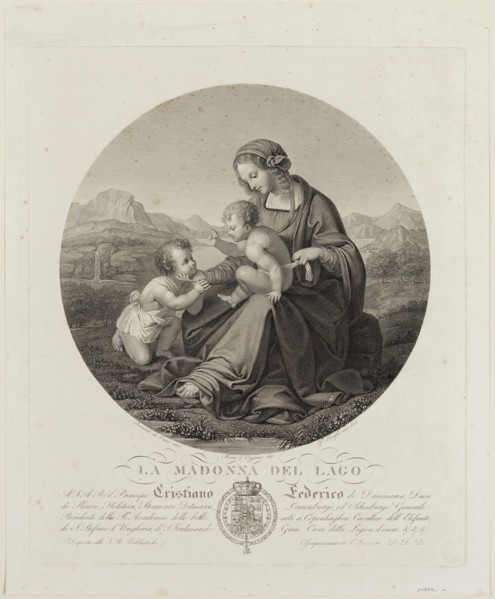 Giuseppe Longhi, Italian, 1766-1831, after Leonardo da Vinci, Italian, 1452-1519, La Madonna del