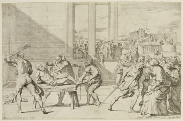 Carlo Maratta, Italian, 1625-1713, after Domenichino Ciampelli, Italian, Flagellation of Saint