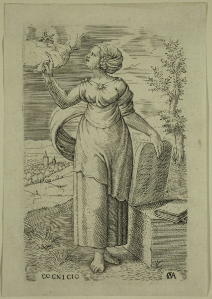 Cornelis Massys, Netherlandish, 1508-1584, Cognicio, between 1508 and 1584, engraving printed in