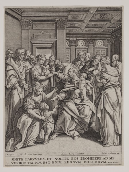 Johan Bara, Dutch, 1581-1634, after Marten de Vos, Netherlandish, 1532-1603, Suffer Little Children