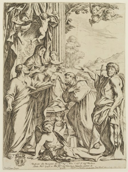 Giuseppe Maria Mitelli, Italian, 1634-1718, after Annibale Carracci, Italian, 1560-1609, Holy