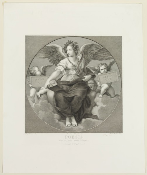 Raphael Morghen, Italian, 1758-1833, after Raphael, Italian, 1483-1520, Poesy, between 1758 and