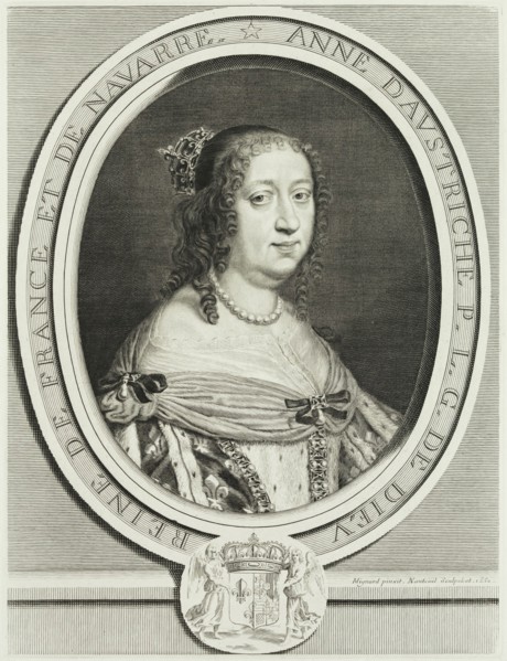 Robert Nanteuil, French, 1623-1678, after Pierre Mignard, French, 1612-1695, Anne d'Austriche,