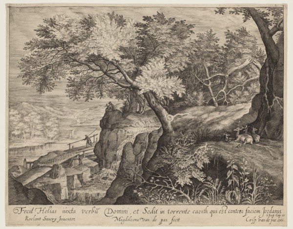 Magdalene de Passe, Dutch, 1600-1640, after Roelandt Savery, Dutch, 1578-1639, Landscape with