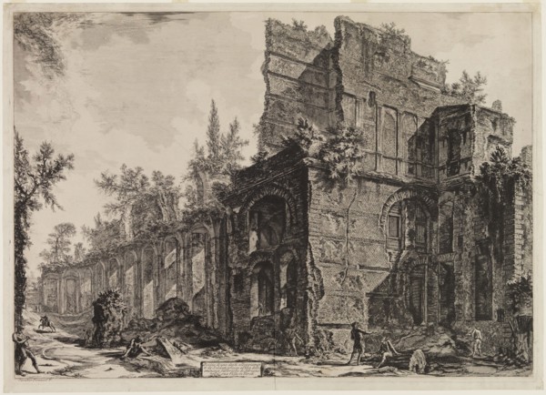 Giovanni Battista Piranesi, Italian, 1720-1778, Hadrian's Villa: Remains of the So-Called Pretorio,