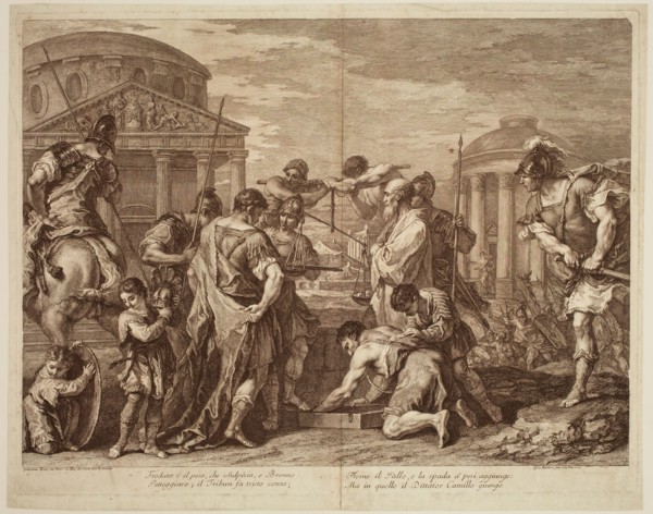 Francesco Bartolozzi, Italian, 1727-1815, after Sebastiano Ricci, Italian, 1659-1734, Dictator