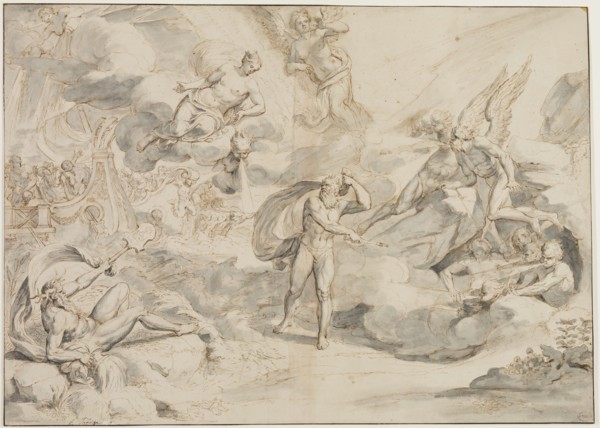 Raymond La Fage, French, 1656-1690, Aeolus Obeying Juno's Command to Create a Storm, ca. between