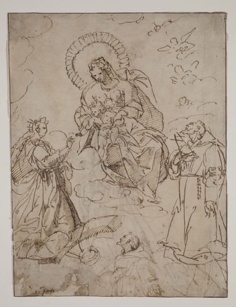 Unknown (Italian), The Mystic Marriage of Saint Catherine of Alexandria with Francis of Assisi, ca.