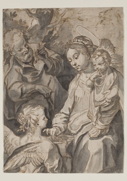 Giovanni Battista Cecchi, Italian, 1748-1807, Holy Family, between mid-18th and early 19th century,