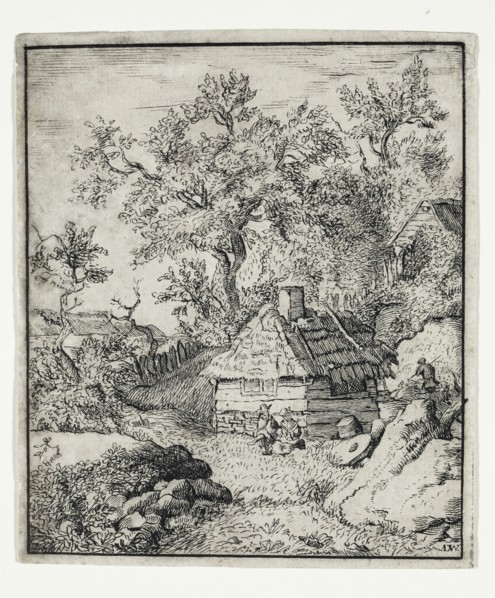 Unknown (Dutch), after Allart van Everdingen, Dutch, 1621-1675, Landscape with a Millstone near a