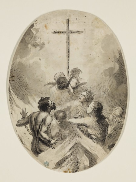 school of Alonso Cano, Spanish, 1601-1667, Souls in Purgatory, between late 17th and early 18th