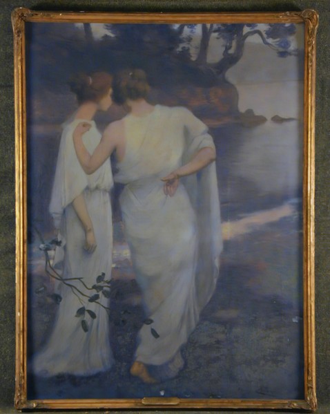 Maurice Chabas, French, 1863-1947, Serenity, c. 1911, oil on canvas, Unframed: 63 3/4 × 47 1/2