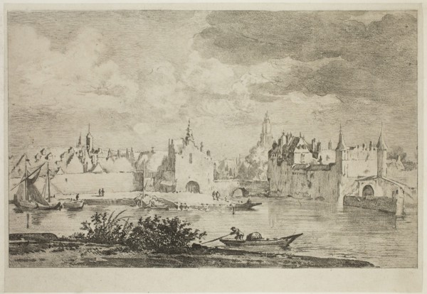 Maxime François Antoine Lalanne, French, 1827-1886, River Scene, between 1827 and 1886, etching and
