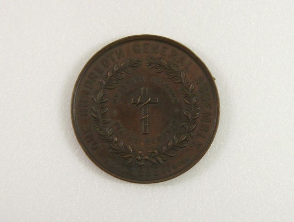Unknown (American), Medal Commemorating 100th Gen. Assembly of Presbyterian Church, Philadelphia,